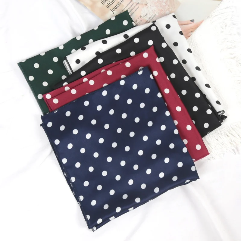 Ascot Neck Scarf - Novo Lenço Quadrado Feminino de 50cm