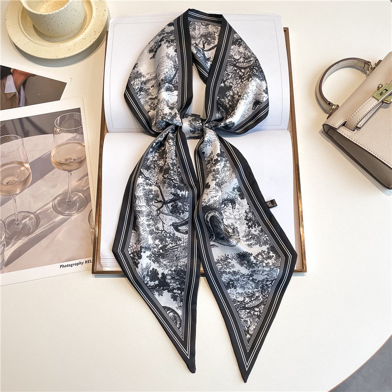 Ascot Neck Scarf - Lenços de pescoço longos de luxo,