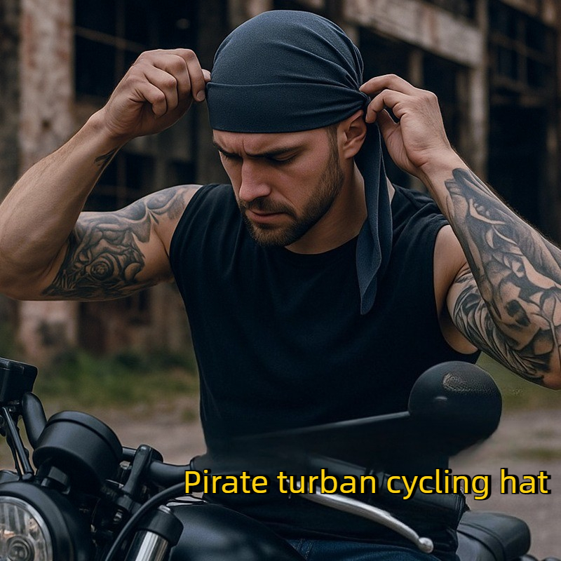 Bandana Doo Rag - Bandana Pirata Masculina de Secagem Rápida,