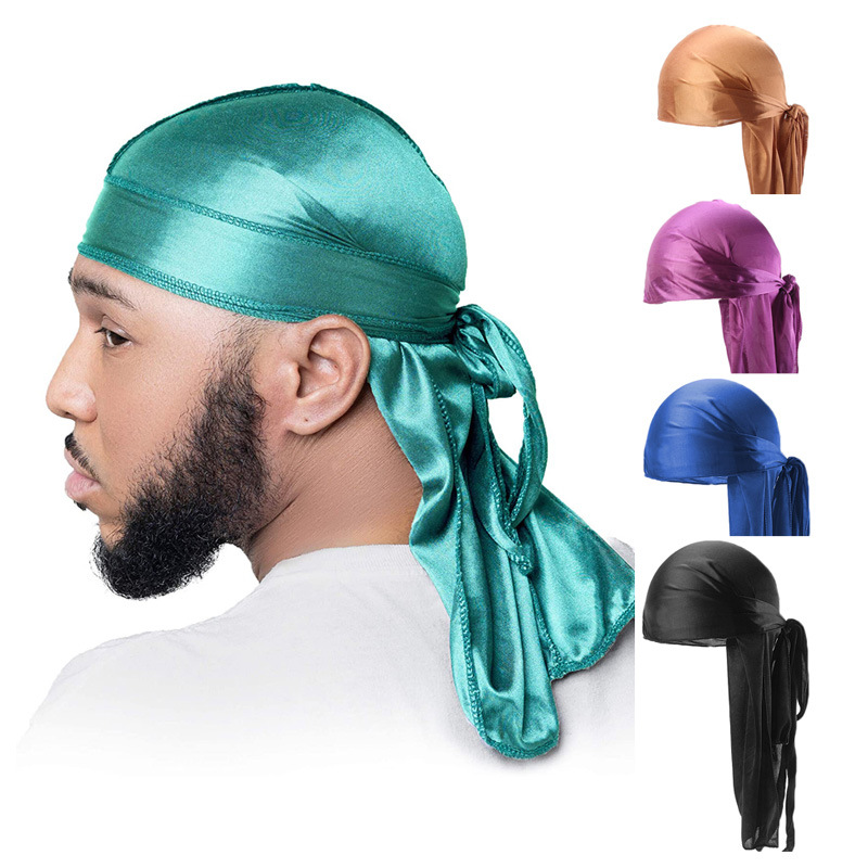 Bandana Doo Rag - Cauda longa respirável Doo Rag para