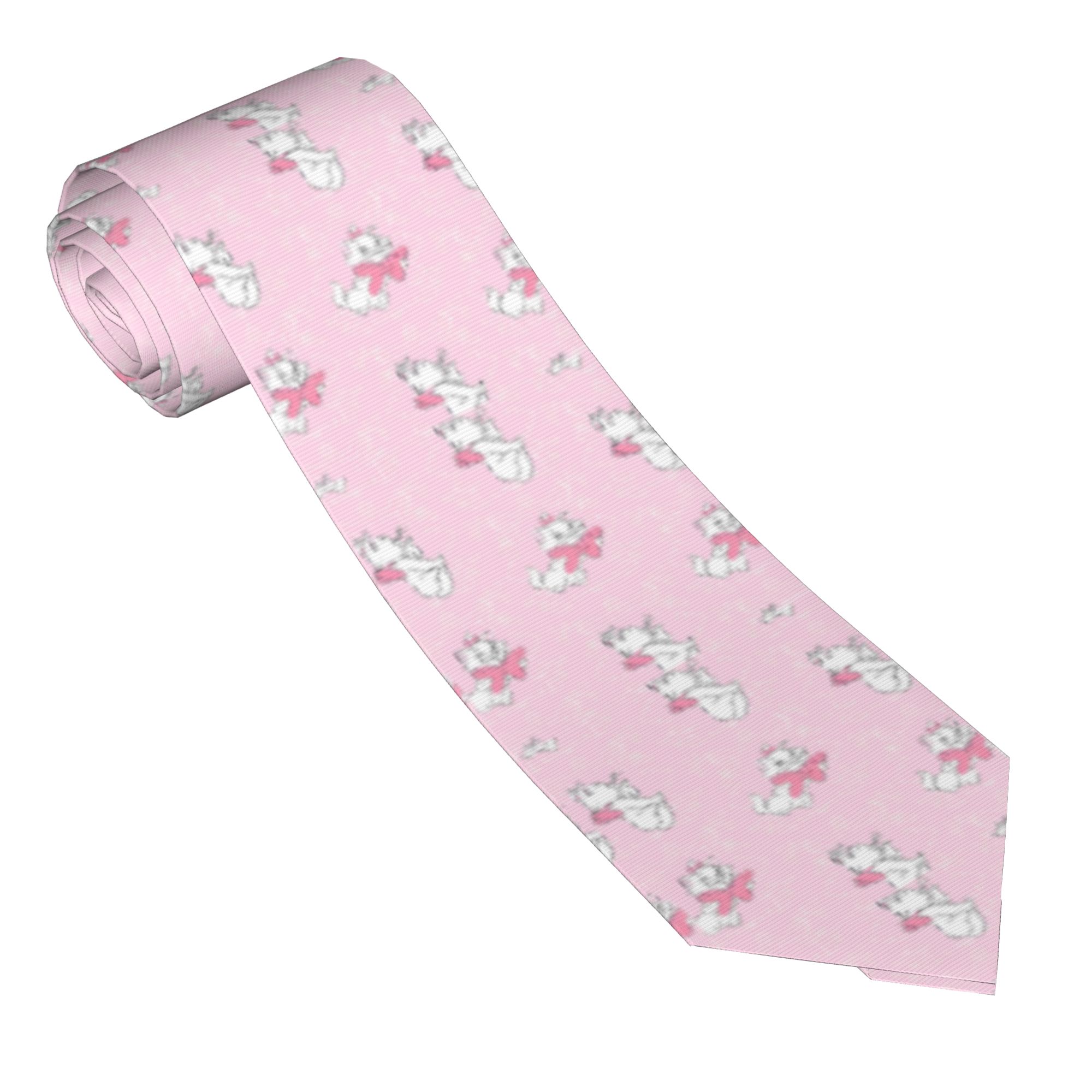 Skinny Tie Men - Gravatas Unissex Aristocats Maries Cats Finas