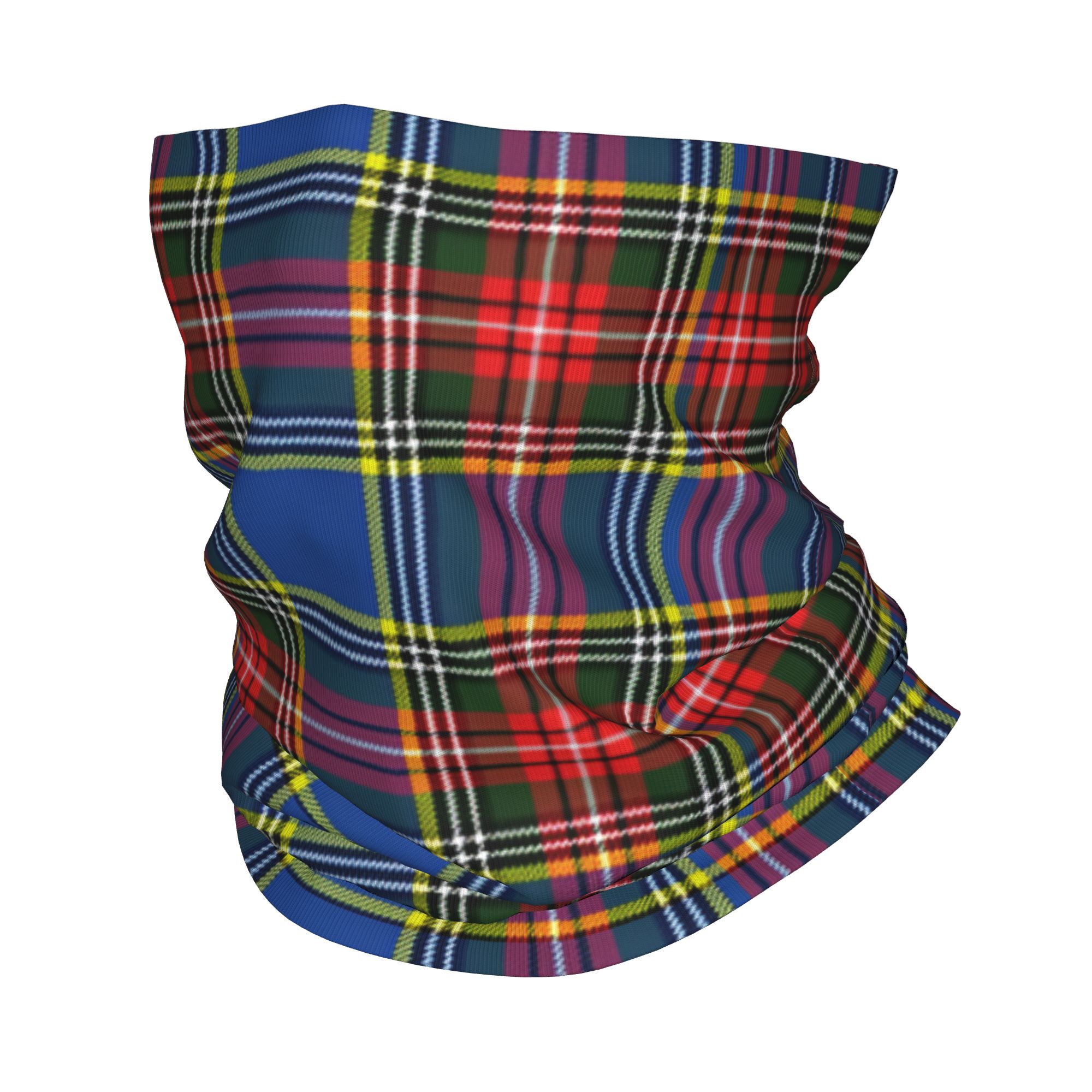Neck Warmer Tube - Personalizado real tartan xadrez inverno bandana