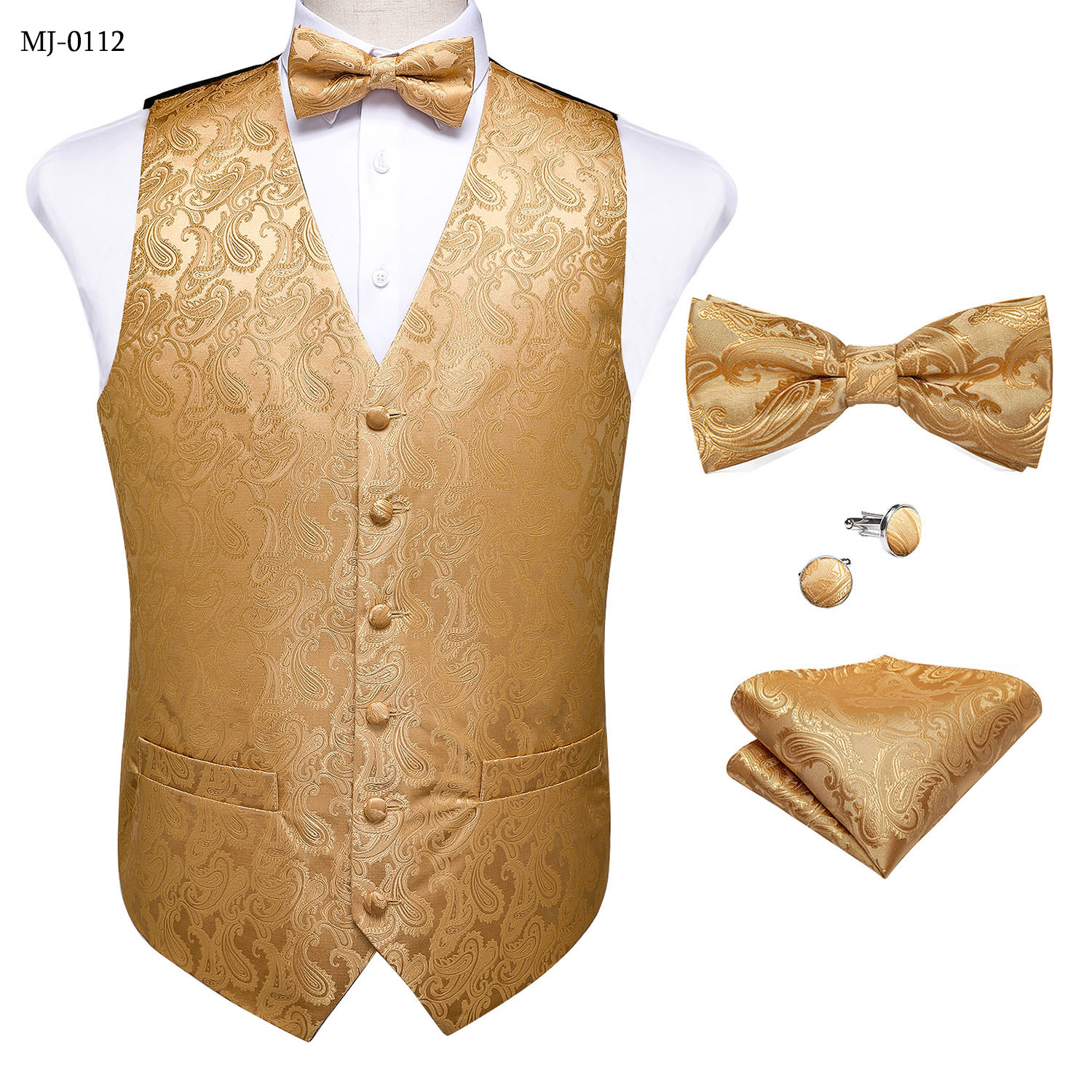 Conjunto Completo Floral Paisl - Pocket Square Set avaliação e preço