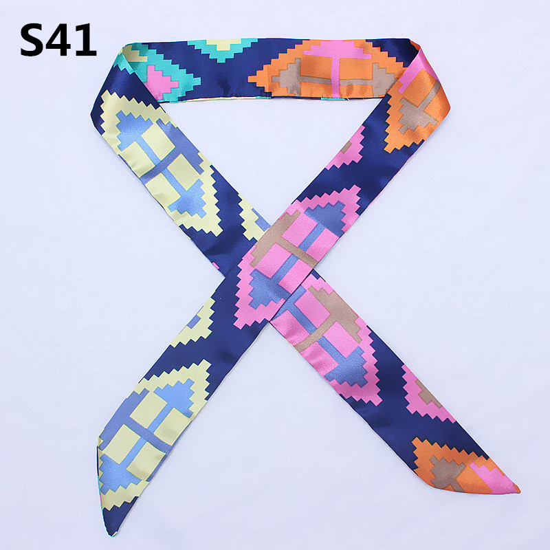 47 cores marca bandana pequeno - Silk Neck Scarf avaliação e preço