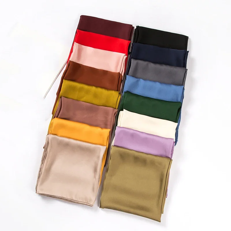 Lenço de Cetim Feminino 70cm,  - Silk Neck Scarf avaliação e preço
