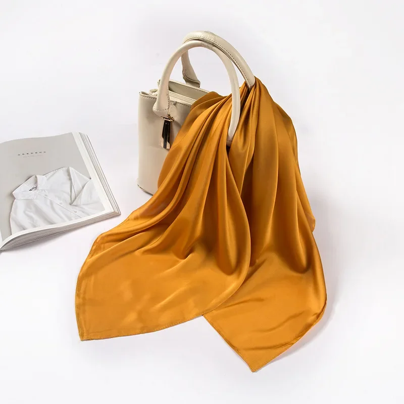 Lenço de Cetim Feminino 70cm,  - Silk Neck Scarf avaliação e preço
