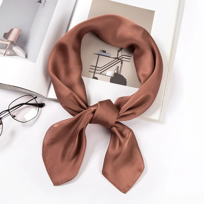 Lenço de Cetim Feminino 70cm,  - Silk Neck Scarf avaliação e preço