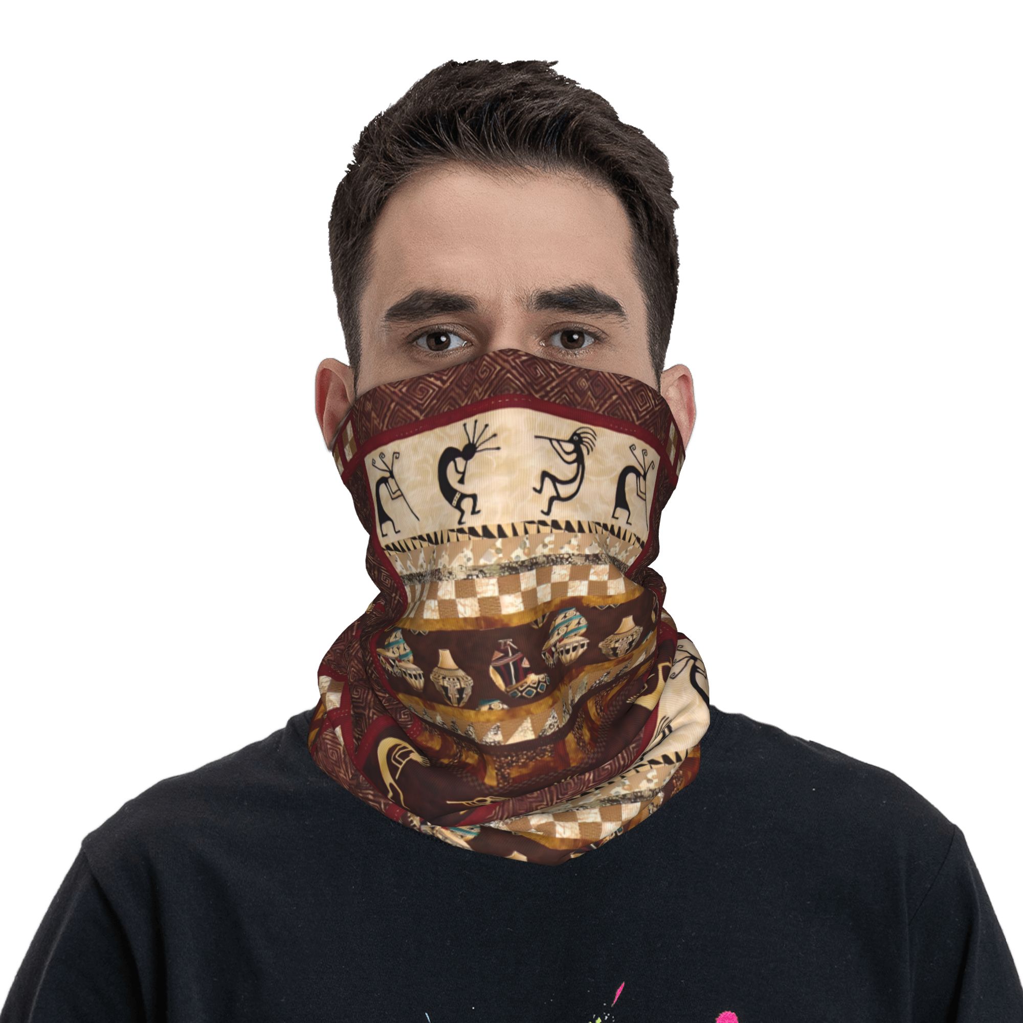 Custom Kokopelli Winter Headba - Neck Warmer Tube avaliação e preço