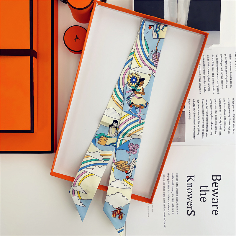 Feminino 100% lenço de seda am - Silk Neck Scarf avaliação e preço