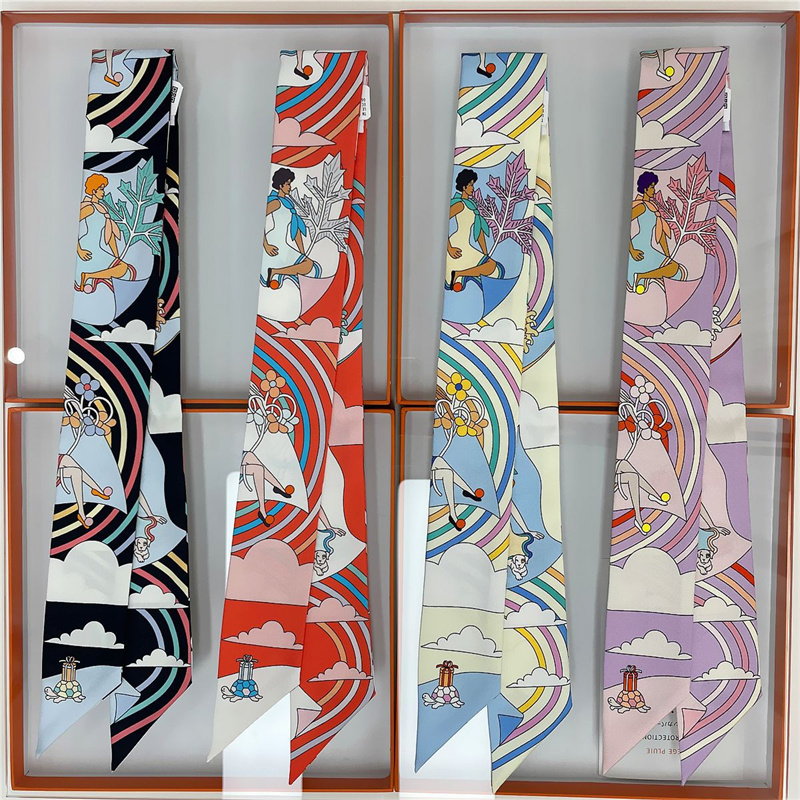 Feminino 100% lenço de seda am - Silk Neck Scarf avaliação e preço