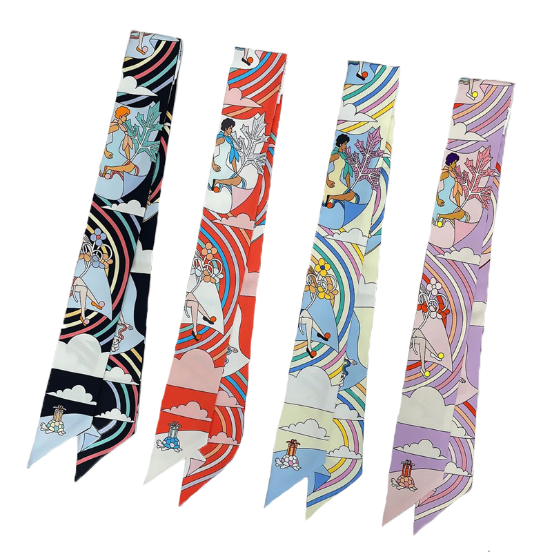 Feminino 100% lenço de seda am - Silk Neck Scarf avaliação e preço