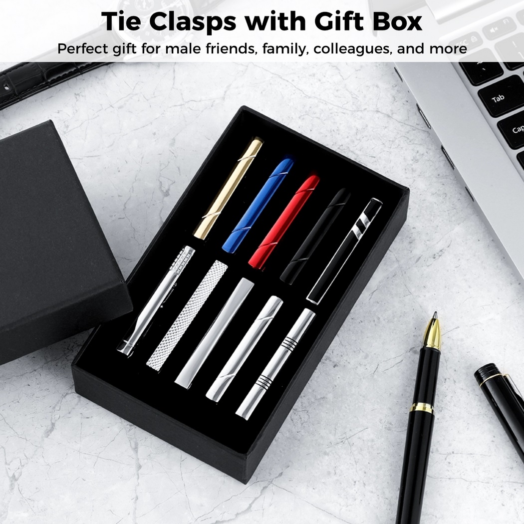 Conjunto de 10 prendedores de  - Tie Bar Set Gift avaliação e preço