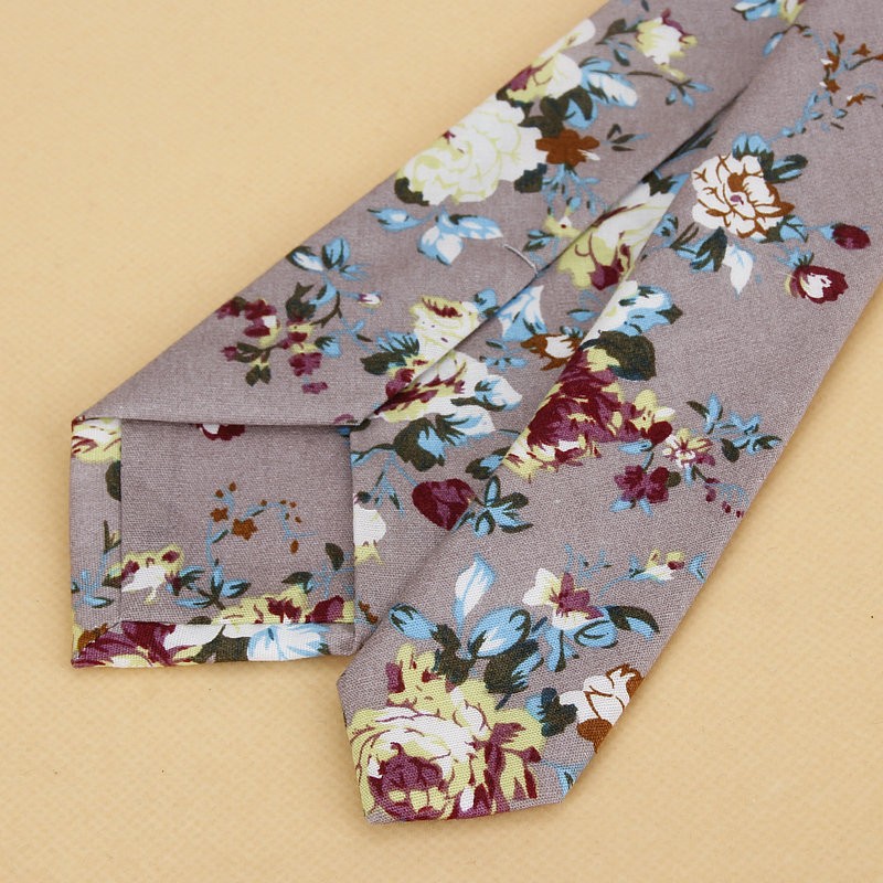 Nova marca gravata floral para - Skinny Tie Men avaliação e preço