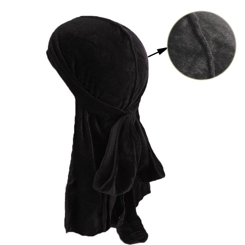 Novos Homens De Luxo de Veludo - Bandana Doo Rag avaliação e preço