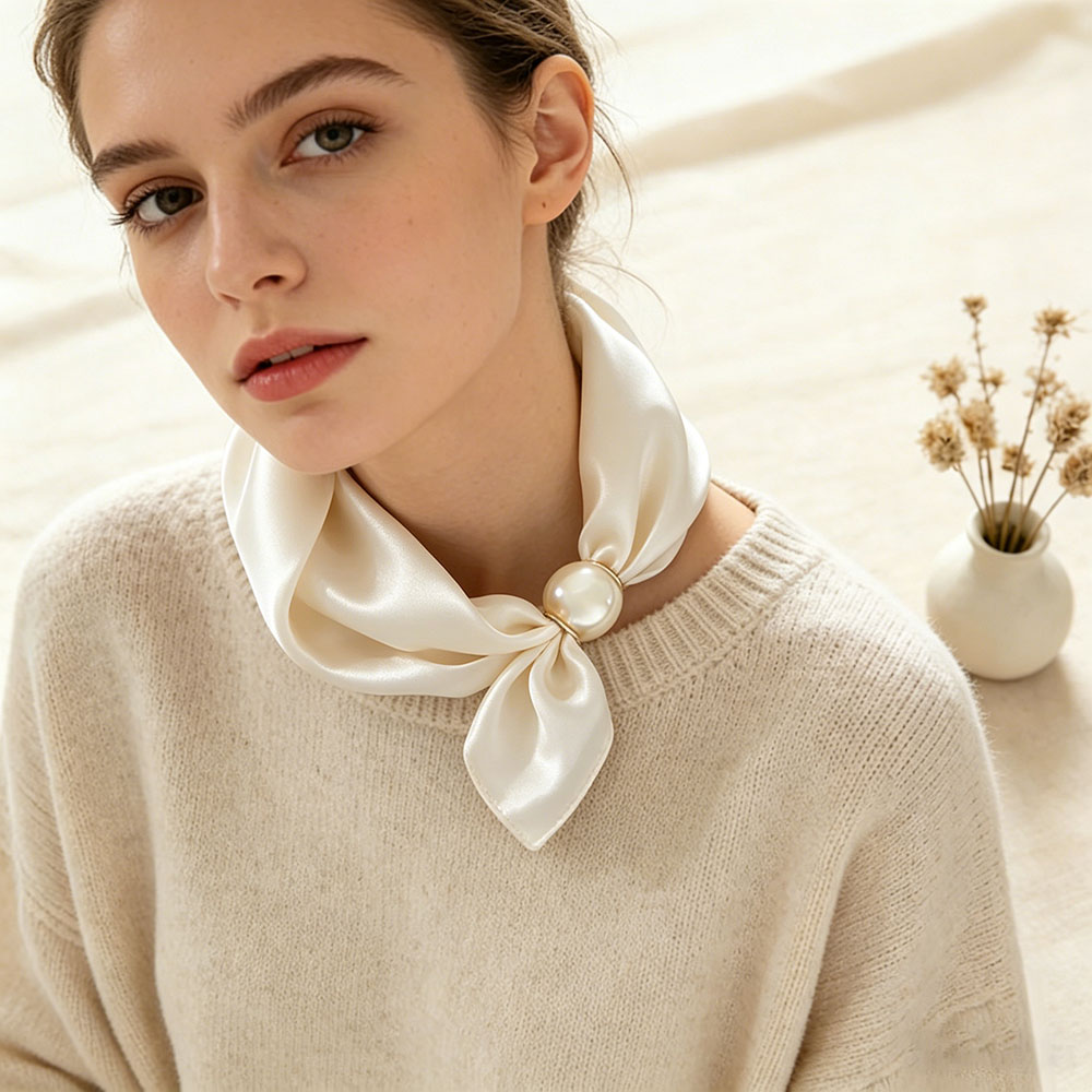 Lenço de Seda Fino com Pingent - Face Scarf Mask avaliação e preço