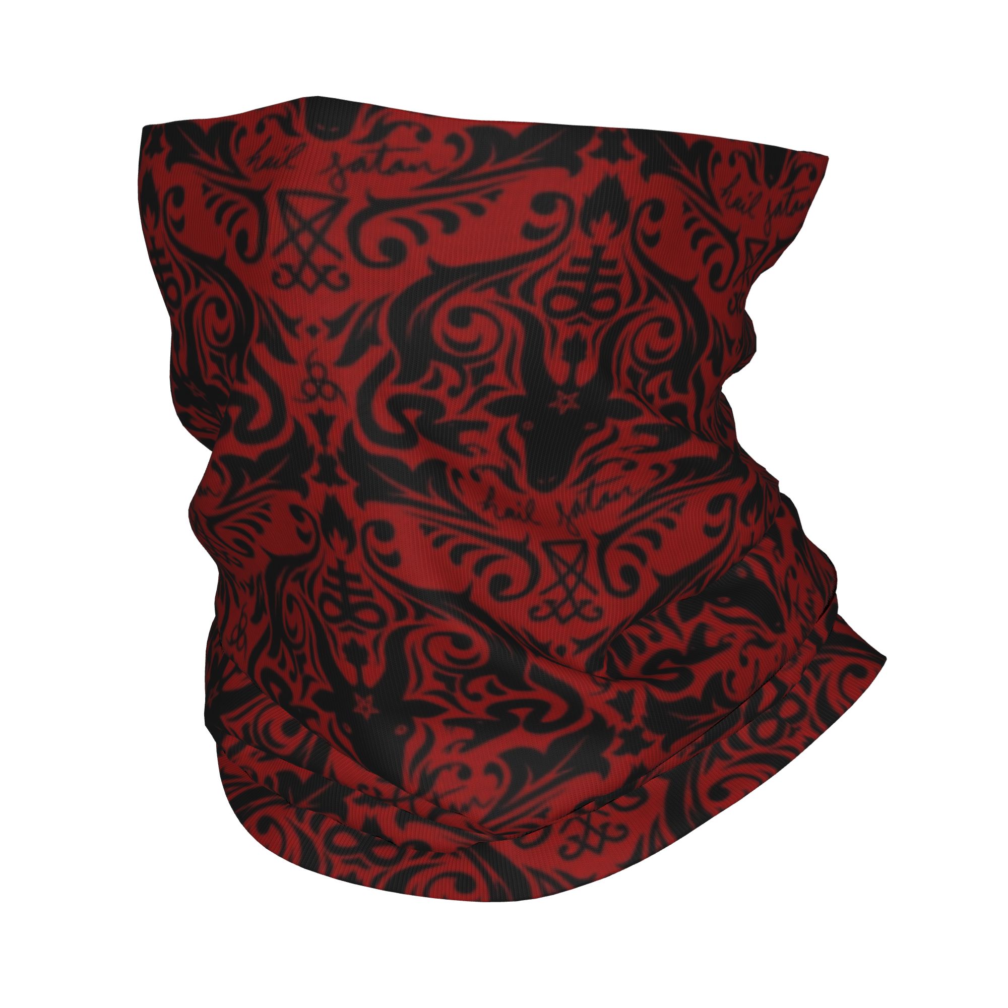 Baphomet damasco granizo satan - Neck Warmer Tube avaliação e preço