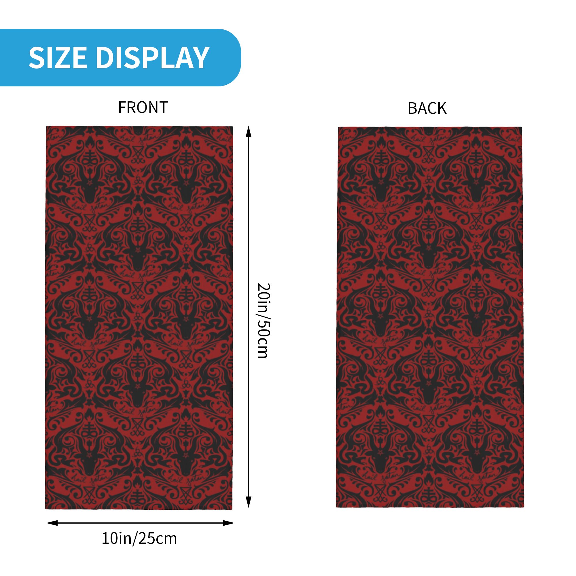 Baphomet damasco granizo satan - Neck Warmer Tube avaliação e preço