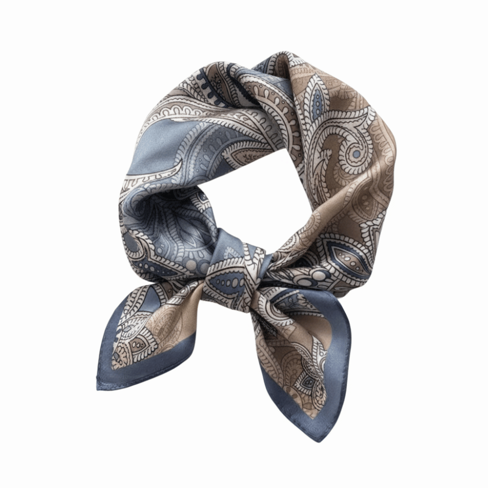 Lenço Quadrado de Seda com Est - Face Scarf Mask avaliação e preço