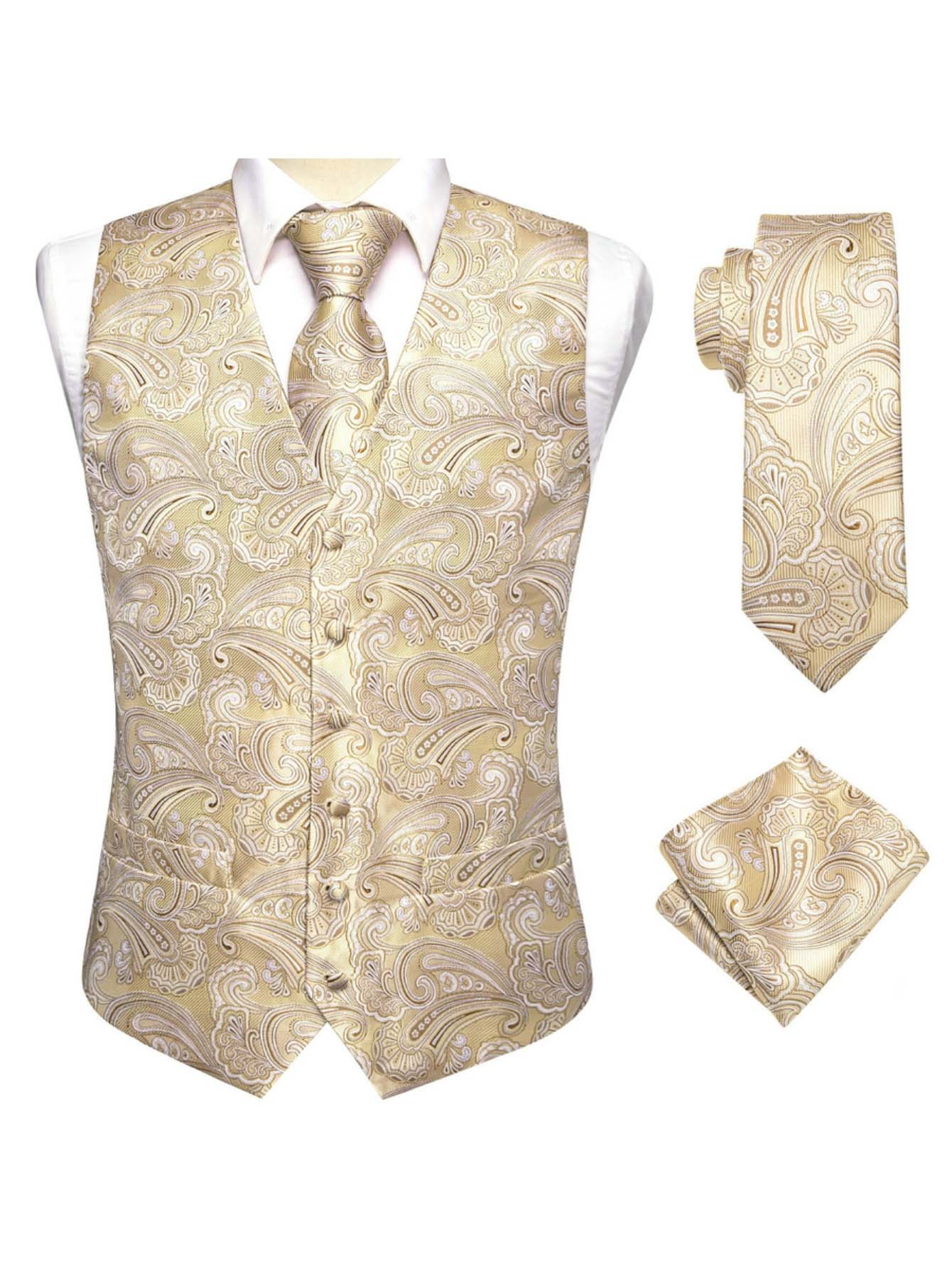 Colete Masculino Apricot, Conj - Pocket Square Set avaliação e preço
