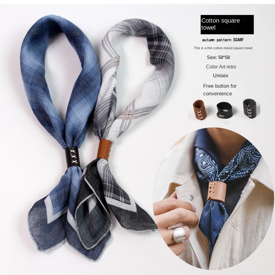 Lenço quadrado masculino com b - Scarf Silk Square avaliação e preço