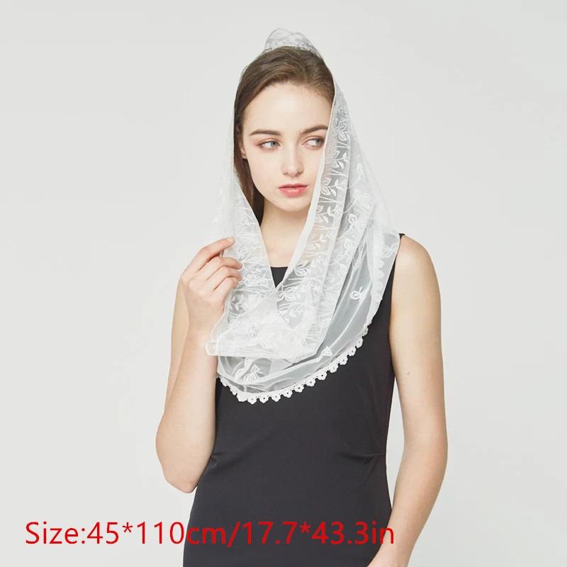 Véus de Capela Femininos, Mant - Infinity Scarf Knit avaliação e preço