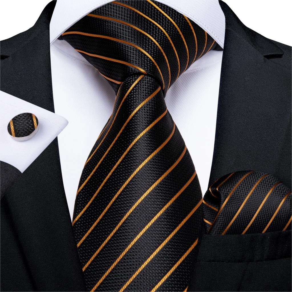 Dibangu designer gravatas para - Silk Tie Striped avaliação e preço