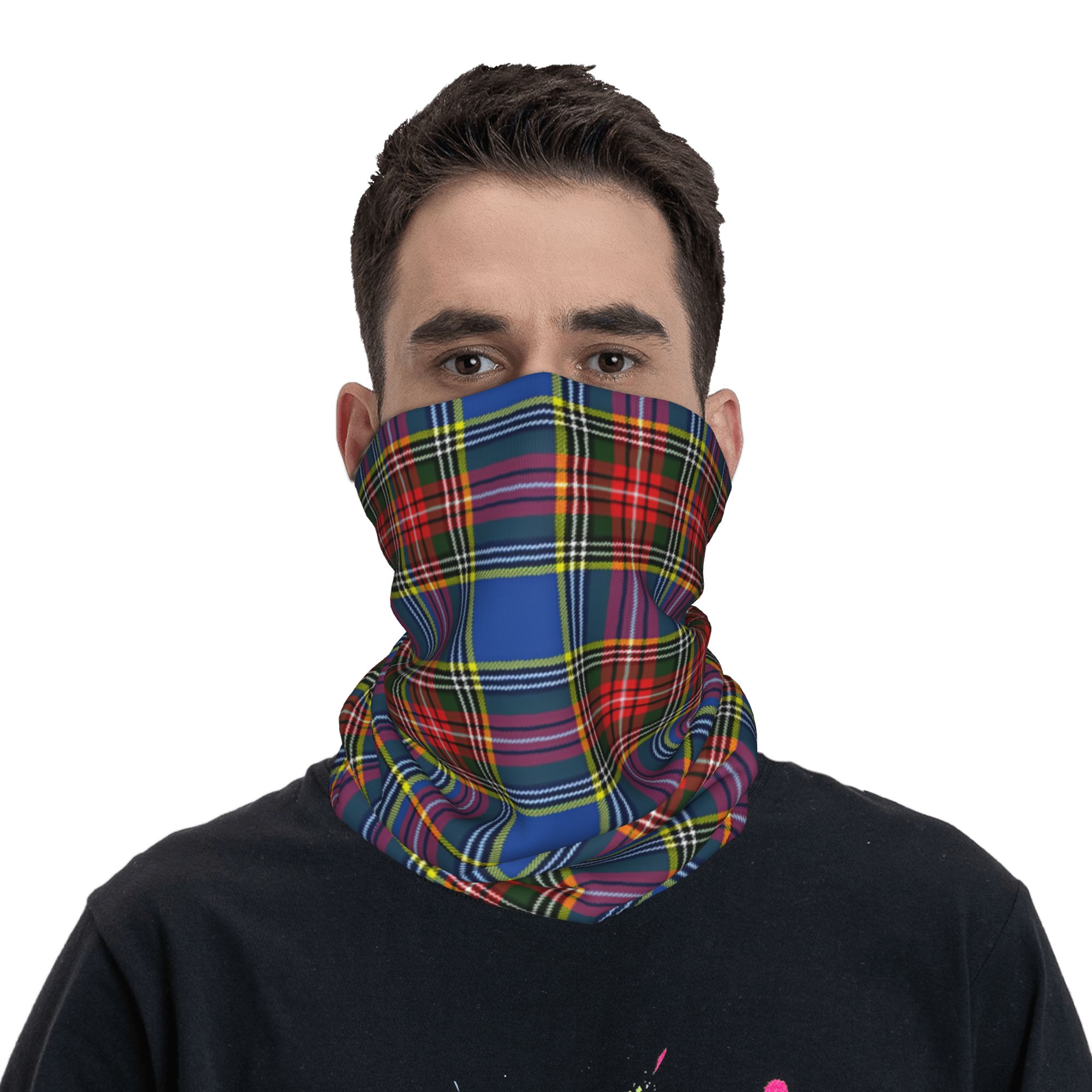 Personalizado real tartan xadr - Neck Warmer Tube avaliação e preço