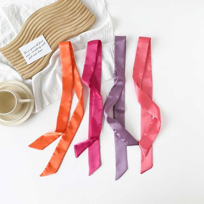 4x100cm cetim de seda lenço es - Silk Neck Scarf avaliação e preço