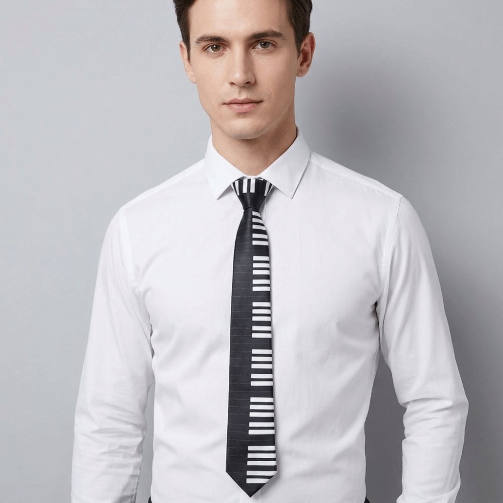 Gravata Fina Simples Branca Li - Skinny Tie Men avaliação e preço